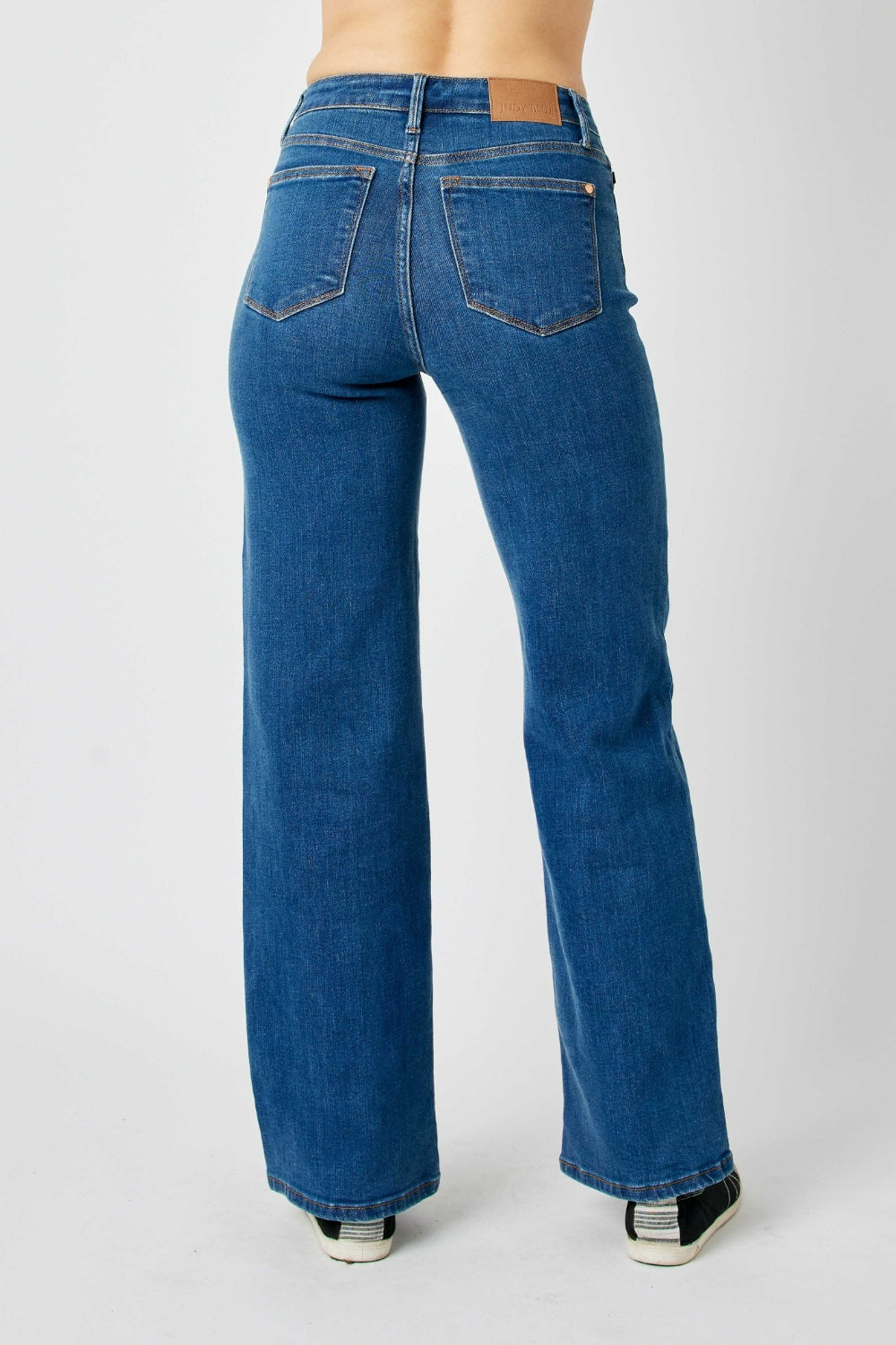 Full Size High Rise Straight Jeans