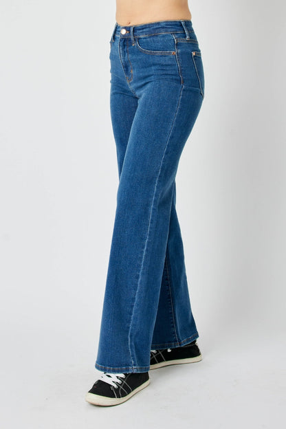 Full Size High Rise Straight Jeans